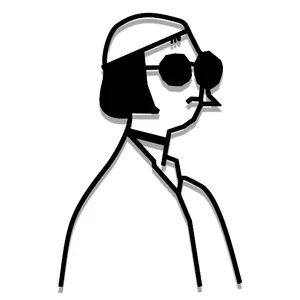 دیوار کوب مدل دختر عینکی