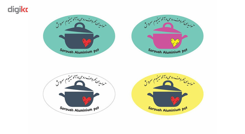 سرویس پخت و پز 8 پارچه سروش مدل تیزابی ضخیم