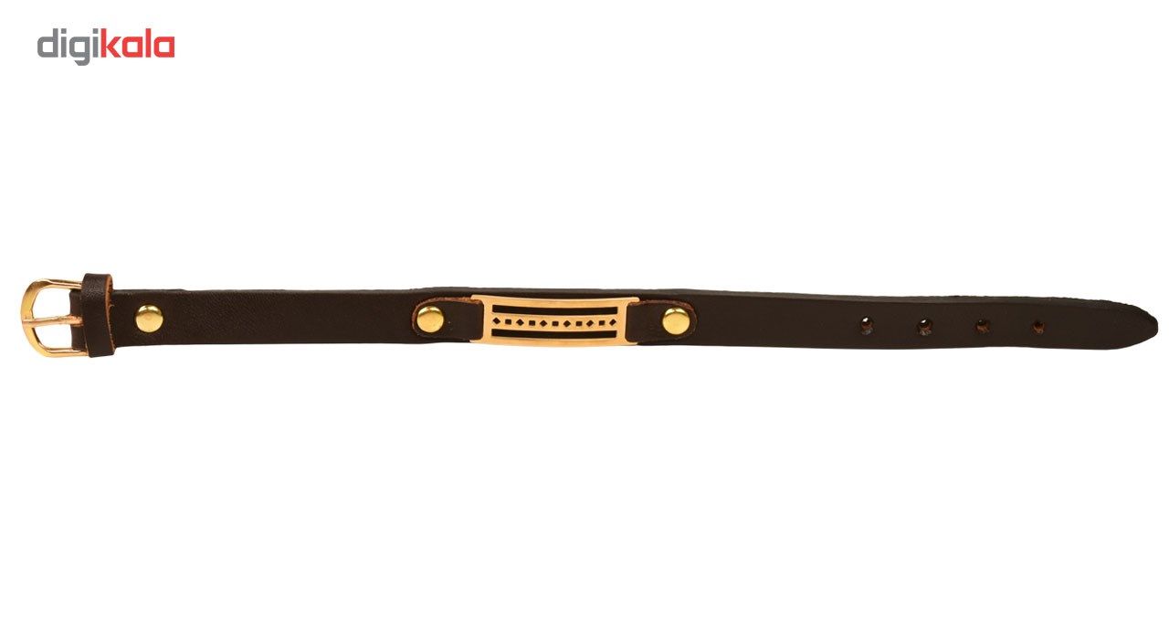 دستبند چرمی کهن چرم طرح مفهومی مدل BR15-15 -  - 7