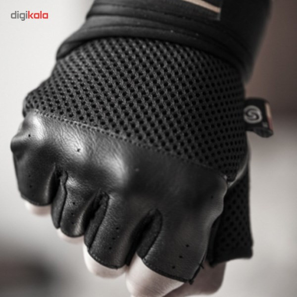 دستکش تمرین با وزنه چمپکس مدل Gear Man مچ بند دار سایز متوسط