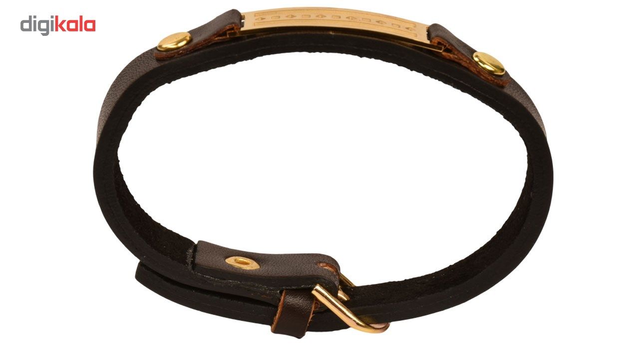 دستبند چرمی کهن چرم طرح مفهومی مدل BR15-15 -  - 9