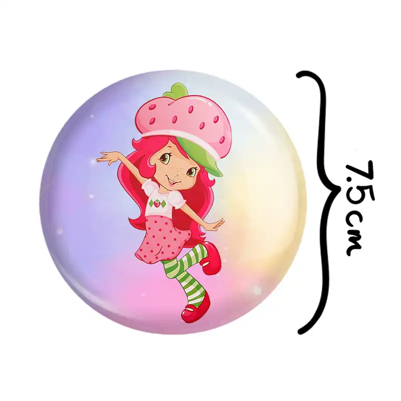 آینه جیبی خندالو طرح دختر توت فرنگی مدل تاشو کد 1615