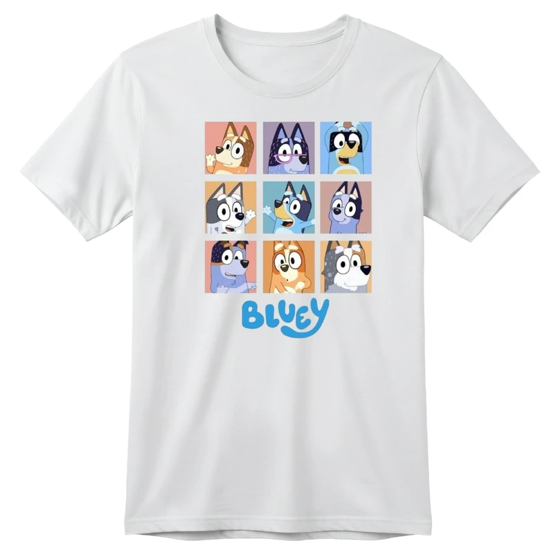 تی‌شرت آستین کوتاه بچگانه مدل بلویی کد p8 