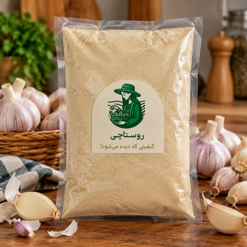 پودر سیر سوپر معطر روستاچی _ 300 گرم بسته 2 عددی