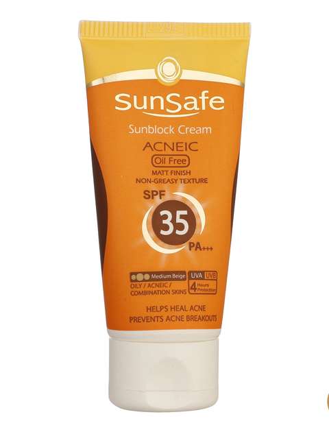 کرم ضد آفتاب رنگی سان سیف SPF 35 مدل 01 مناسب برای پوست چرب وزن 50 گرم