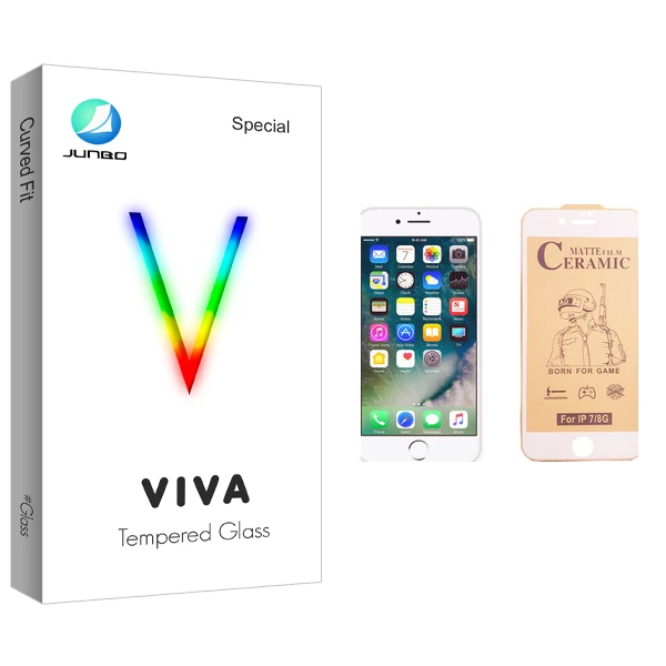 محافظ صفحه نمایش سرامیکی جانبو مدل Viva Glass مناسب برای گوشی موبایل اپل iPhone 7