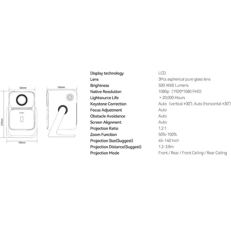 ویدئو پروژکتور ونبو مدل Wanbo Projector T2 Ultra