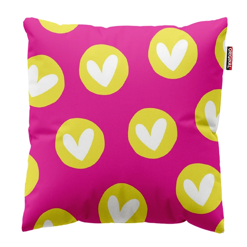 کوسن پاد آفرین مدل مینیمال طرح قلب کد PK303558 سایز 30*30 سانتی متر