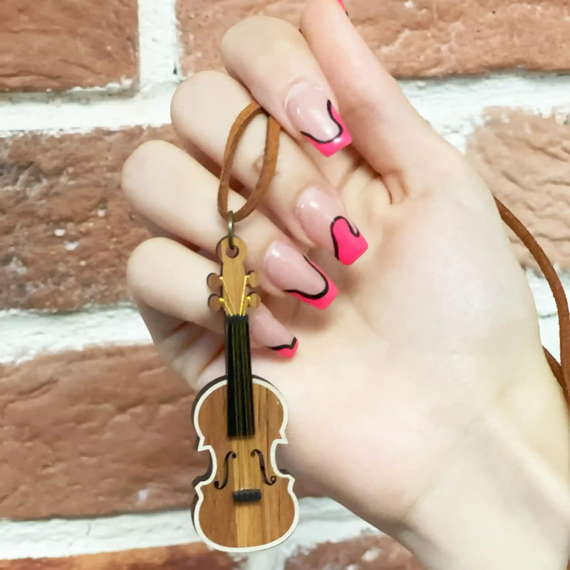 گردنبند طرح ساز ویولن کد m.25310s گردنبند طرح ساز ویولن کد m.25310s