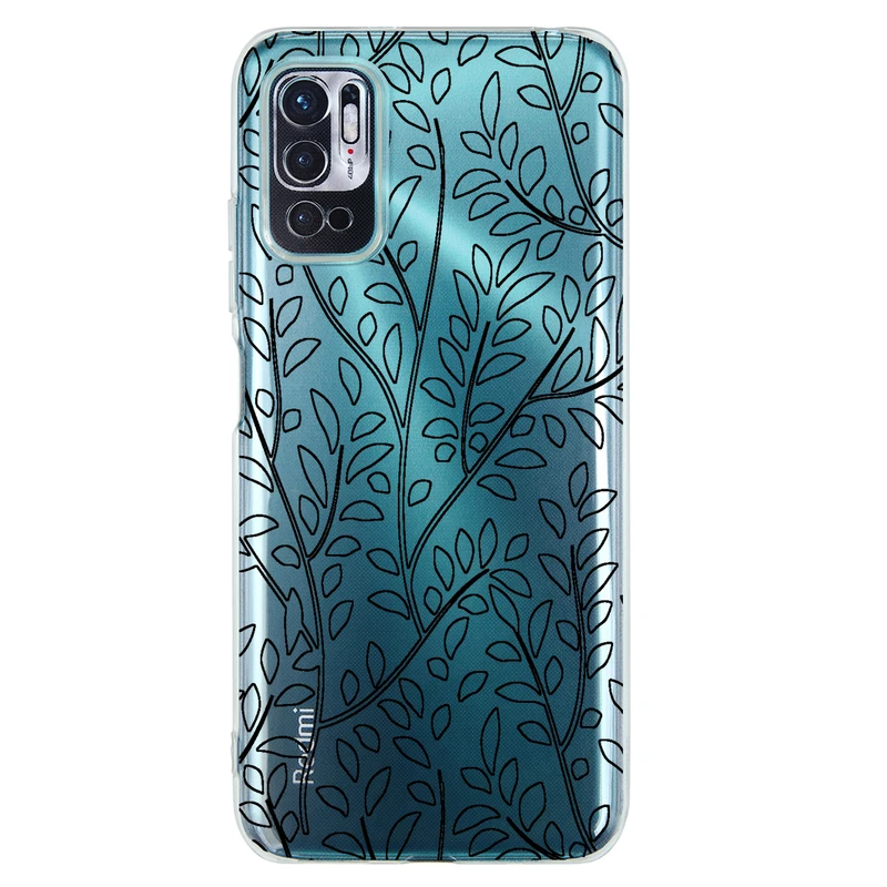 کاور مگافون طرح برگ مدل C45-B مناسب برای گوشی موبایل شیائومی Redmi Note 10 5G