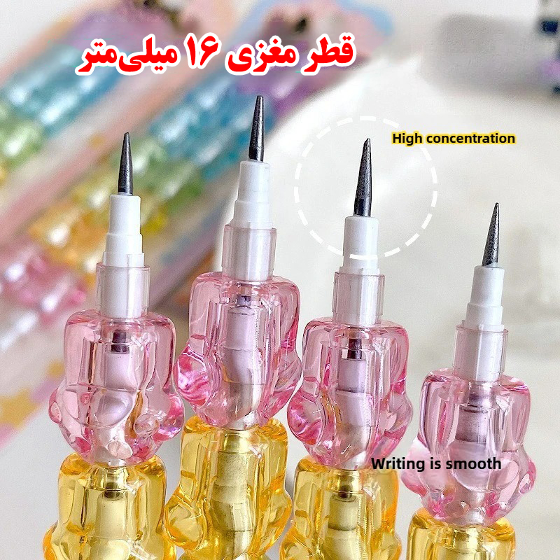 مداد فشنگی با درجه سختی HB مدل NP-1704-1 طرح پنجه گربه بسته 2 عددی مداد فشنگی با درجه سختی HB مدل NP-1704-1 طرح پنجه گربه بسته 2 عددی