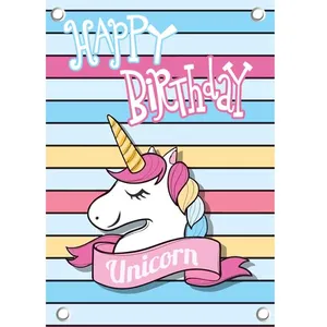 بنر تولد طرح اسب تک شاخ کد BnArt-42