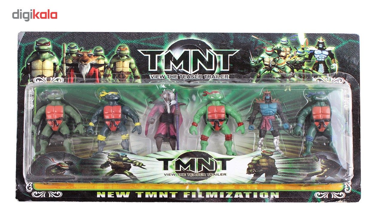 اکشن فیگور نینجا ترتلز مجموعه ی 6 عددی مدل TMNT main 1 1