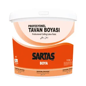 رنگ اکریلیک پایه آب سارتاش مدل سقفی مات Tavan Boyasi کد SOP 106 وزن 3.5 کیلوگرم