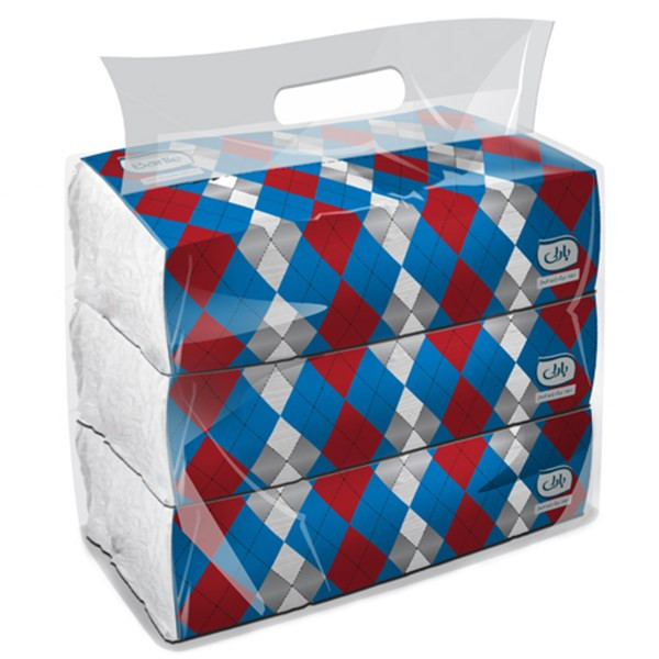 دستمال کاغذی بارلی 200 برگ مدل Softpack بسته 3 عددی