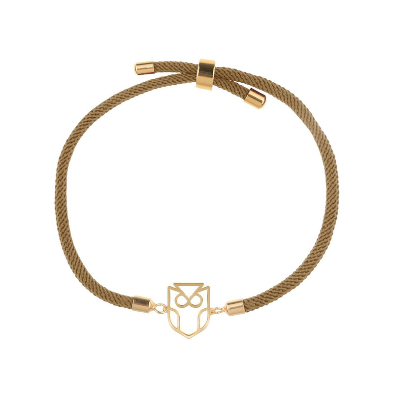 دستبند طلا 18 عیار زنانه مدوپد مدل جغد کد D17-10187