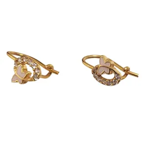 گوشواره طلا 18 عیار گالری آمانژ مدلD207