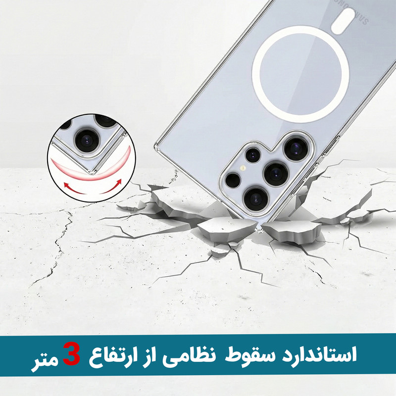 کاور ونزو مدل MagS مناسب برای گوشی موبایل سامسونگ Galaxy S25 Ultra