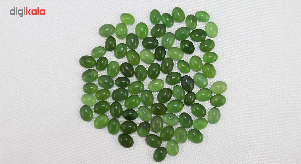 سنگ یشم طبیعی تاج گوهر کد TG286 بسته 80 عددی