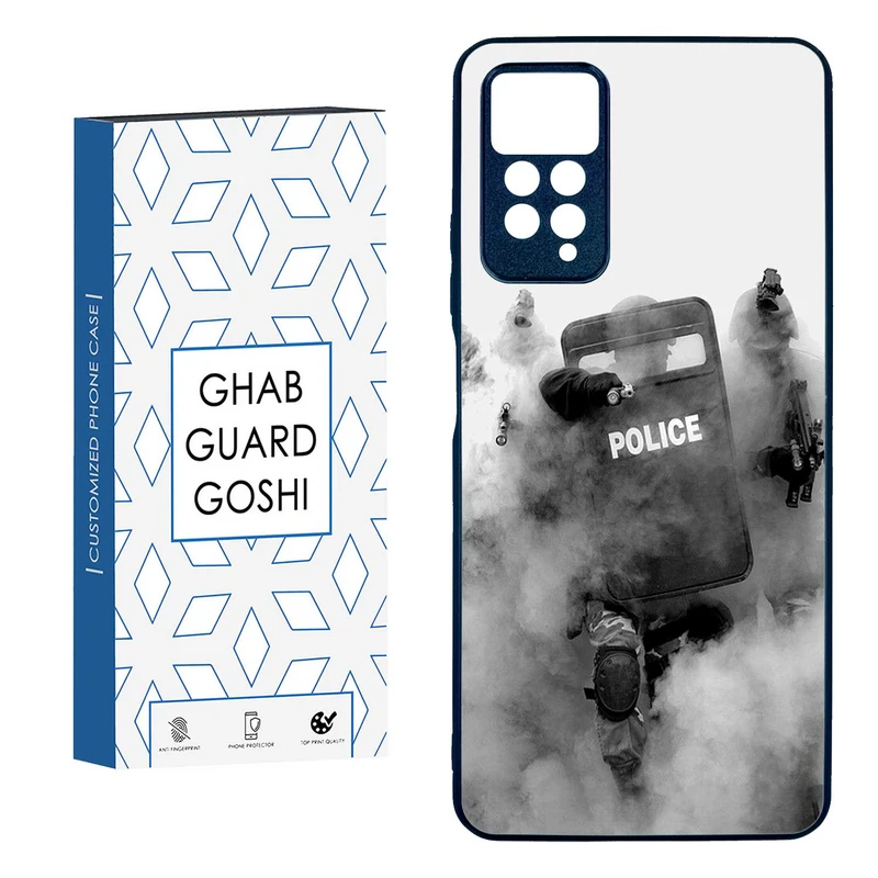 کاور قاب گارد گوشی طرح police کد TPUBA-136 مناسب برای گوشی موبایل شیائومی  Redmi Note 11 pro 4G / Note 11 pro 5G / Note 12 pro 4G