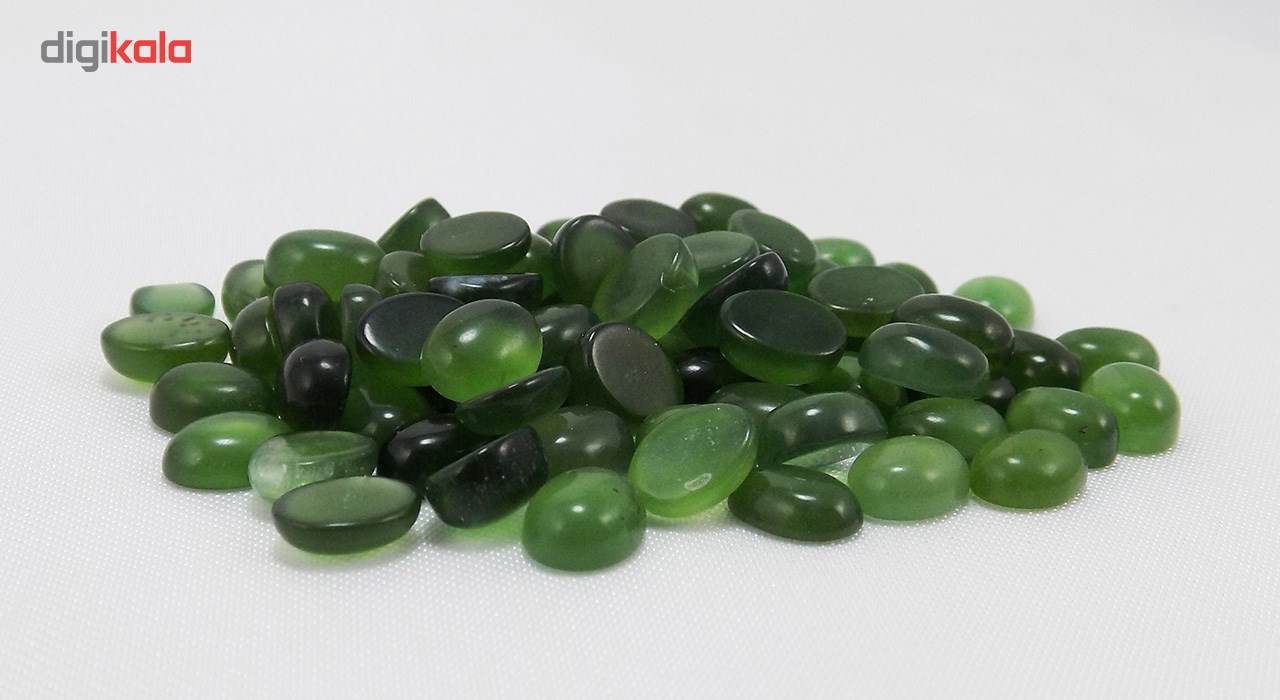 سنگ یشم طبیعی تاج گوهر کد TG286 بسته 80 عددی