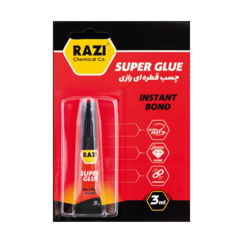 چسب قطره ای رازی  مدل 103  حجم 3 میلی لیتر  بسته 3 عددی