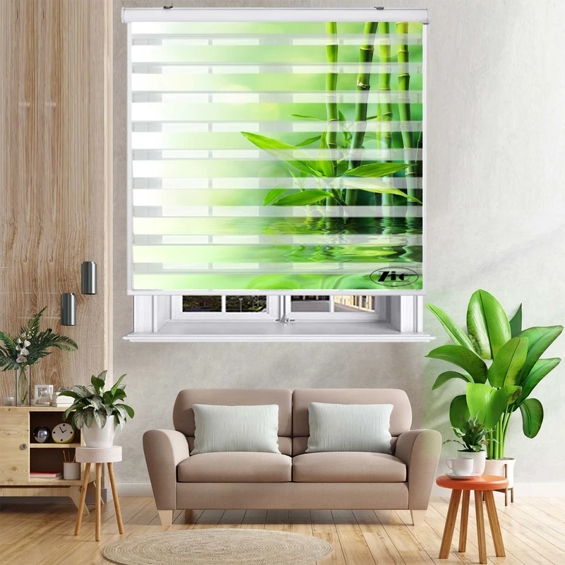 پرده زبرا زیو کد 07010 سایز 150x150 سانتی متر