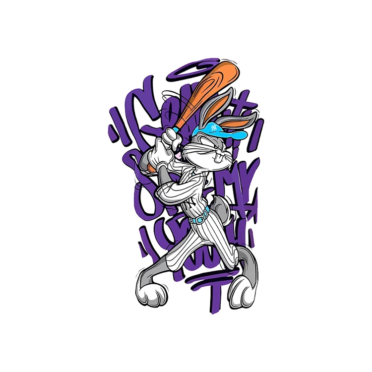 استیکر پارچه و لباس پاد آفرین مدل لونی تونز کد 1821