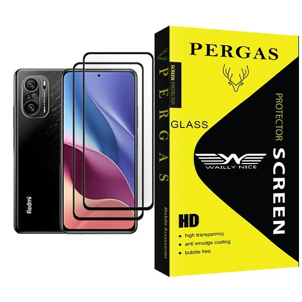 محافظ صفحه نمایش وایلی نایس مدل Pergas Glass MIX002 مناسب برای گوشی موبایل شیائومی Redmi K40 Pro+ بسته دو عددی