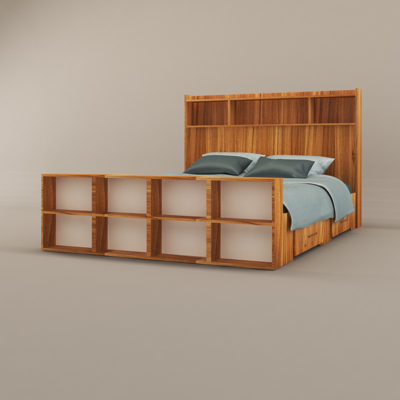 تخت خواب دو نفره اعیان مدل FH337 سایز 160x200 سانتی متر