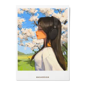 کارت پستال ماسا دیزاین طرح دختر مدل ZOD079