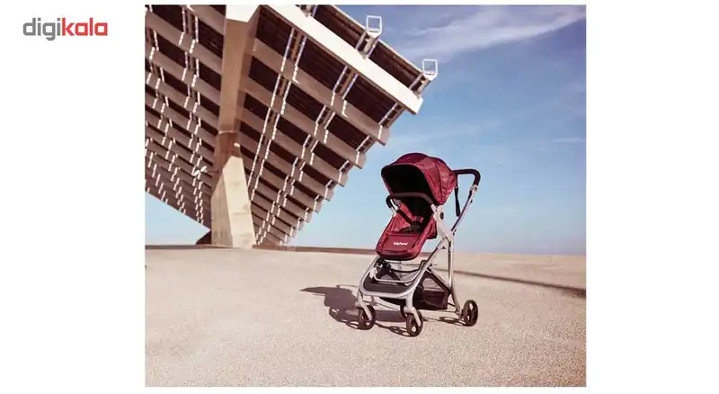 سرویس کالسکه بیبی هوم مدل ویدا پلاس مشکی نقره ای
