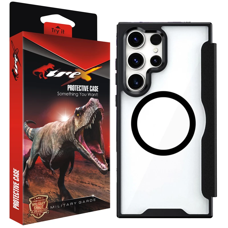 کیف کلاسوری تی رکس مدل MagSafe مناسب برای گوشی موبایل سامسونگ Galaxy S24 Ultra