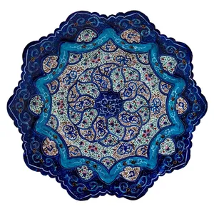 بشقاب میناکاری رستا طرح 296-15-102 قطر 16 سانتی متر