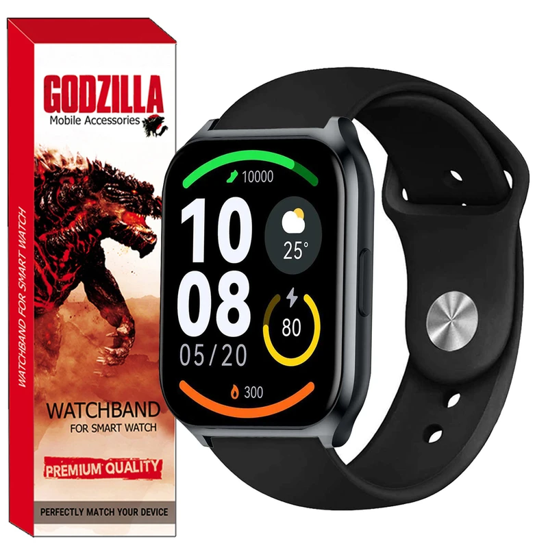 بند گودزیلا مدل SILICONE مناسب برای ساعت هوشمند هایلو LS02 Pro / RS3 LS04 / Watch 2 Pro