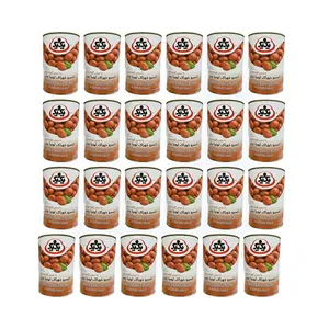 کنسرو خوراک لوبیا چیتی یک و یک - 430 گرم بسته 24 عددی