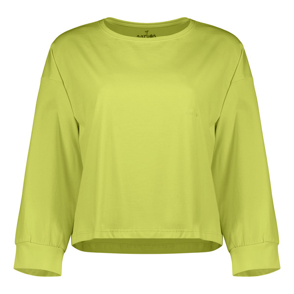تی شرت آستین بلند زنانه ناربن مدل ترمه کد 3504 رنگ سبز پسته ای