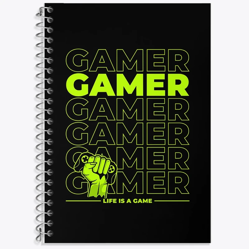 دفتر لغت 50 برگ خندالو طرح گیمر کد F2344