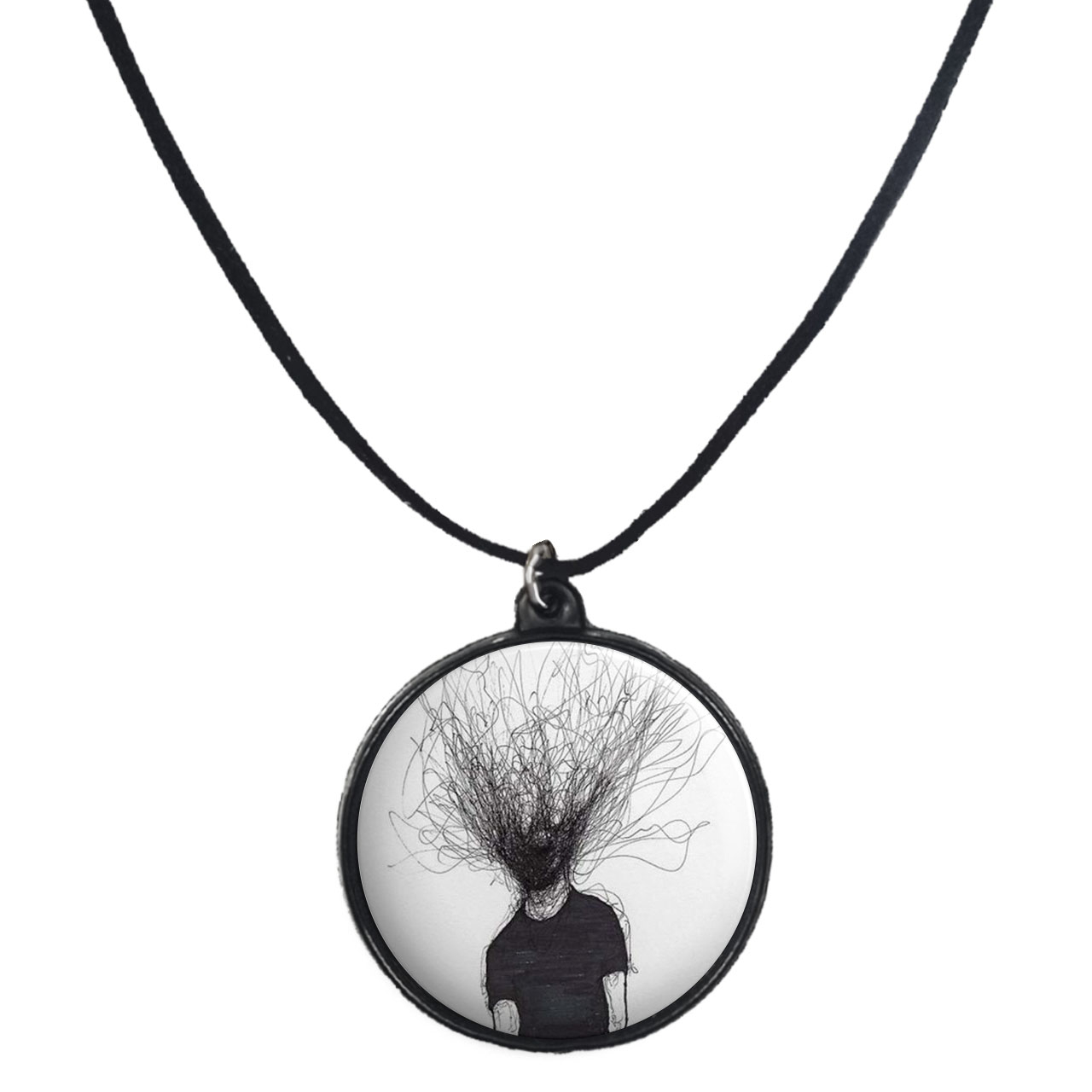 گردنبند پرمانه طرح خفن کد pmb.3422 مدل دو طرفه