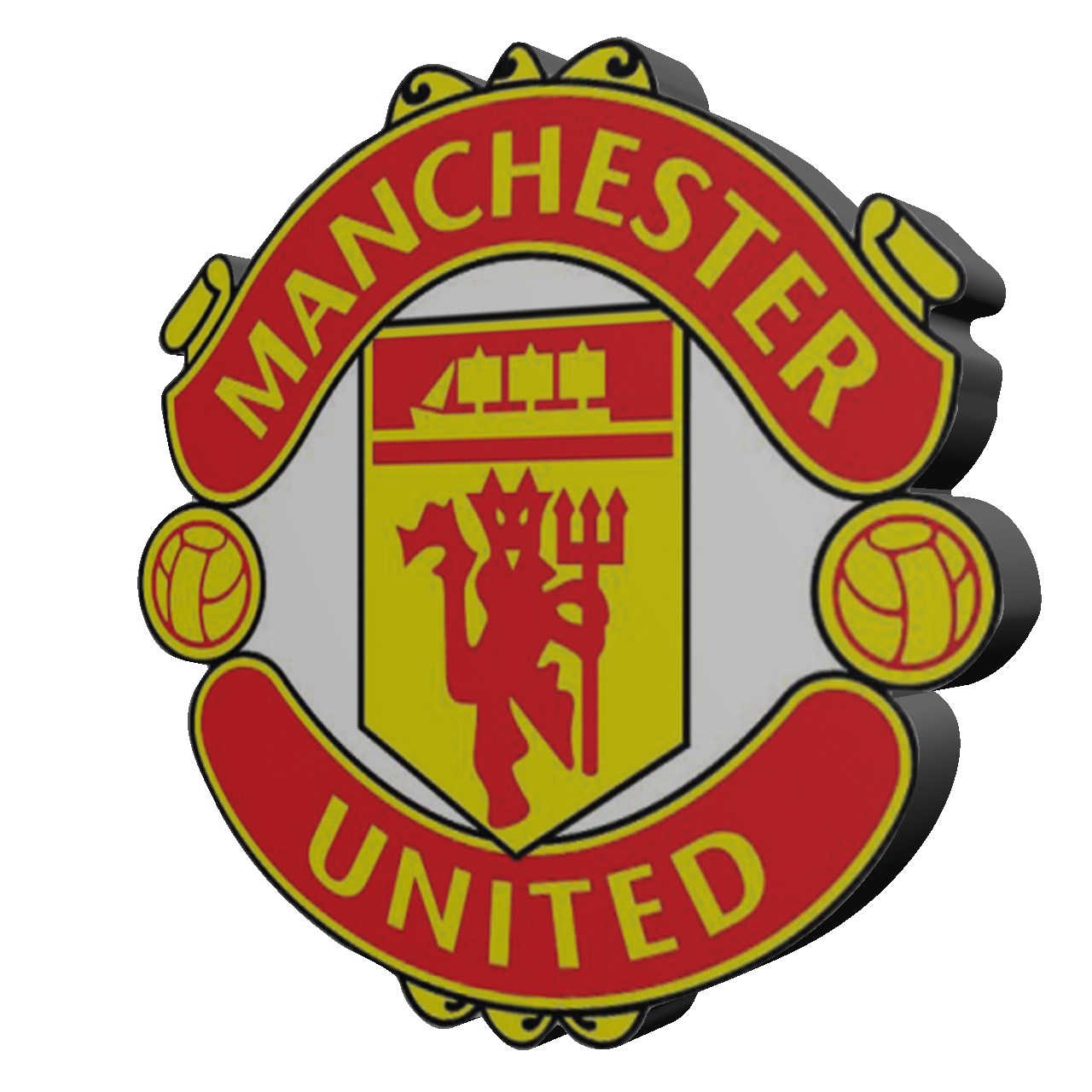 استیکر چوبی  منچستر یونایتد بانیبو مدل Manchester United