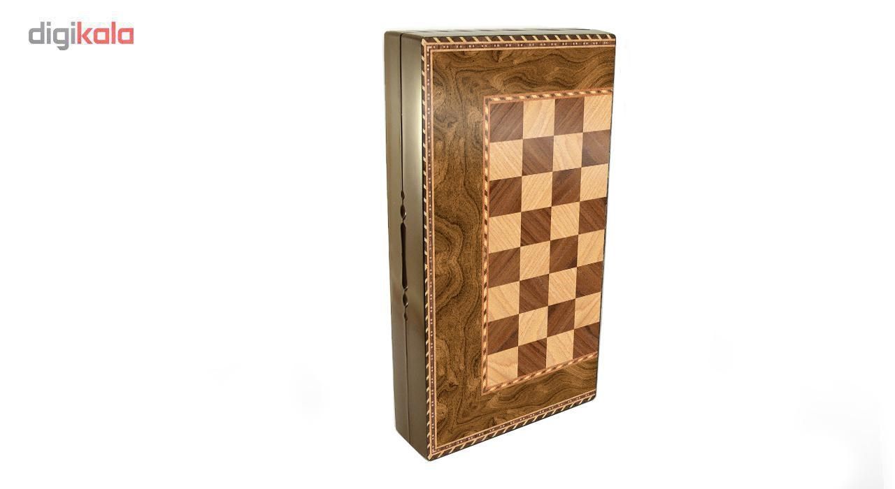 صفحه شطرنج گالری نفیس طرح چوب طول 50 سانتیمتر