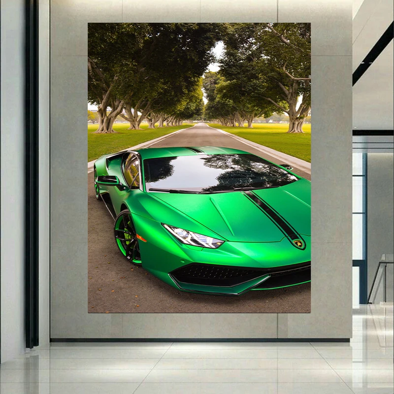 تابلو بوم طرح ماشین مدل لامبورگینی هوراکان کد AR2514