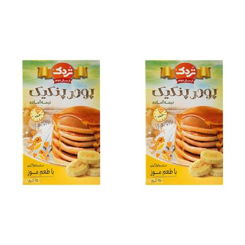 پودر پنکیک موز تردک - 250 گرم بسته 2 عددی