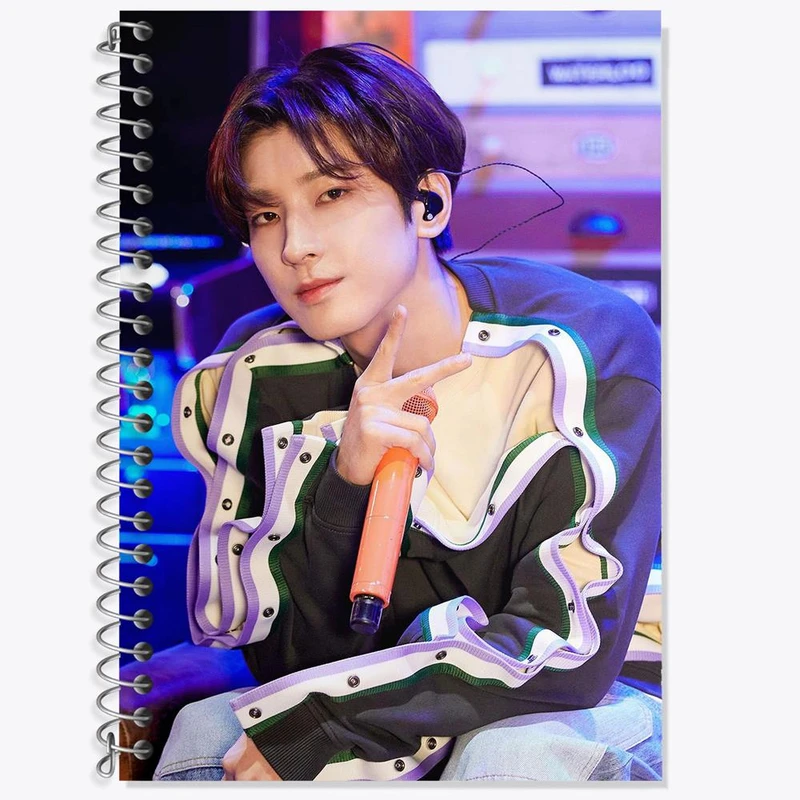 دفتر زبان 50 برگ خندالو مدل دو خط طرح ونوو گروه سونتین Seventeen کد 21643