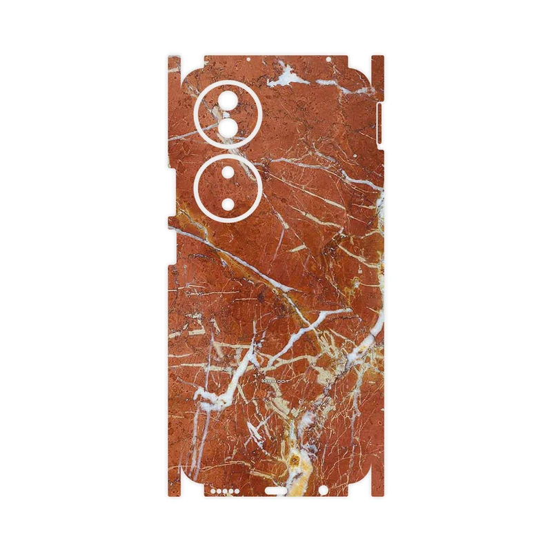برچسب پوششی ماهوت مدل Red Marble-FullSkin مناسب برای گوشی موبایل آنر X7b