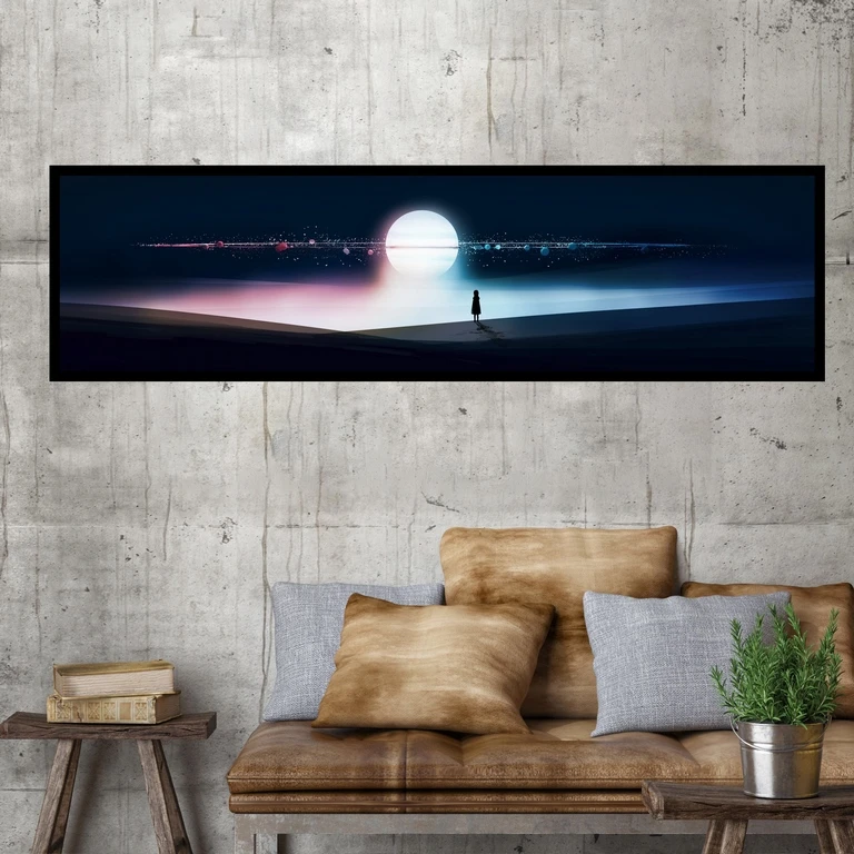 تابلو بکلیت طرح فانتزی کهکشان مدل کشیده B-7827