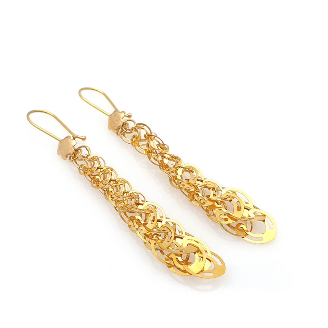 گوشواره زنانه مدل بیروتی پولکی کد Ethiopia گوشواره زنانه مدل بیروتی پولکی کد Ethiopia