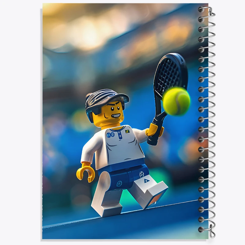 دفتر ژورنال نویسی 50 برگ خندالو مدل نقطه ای طرح لگو (Lego) کد F6539