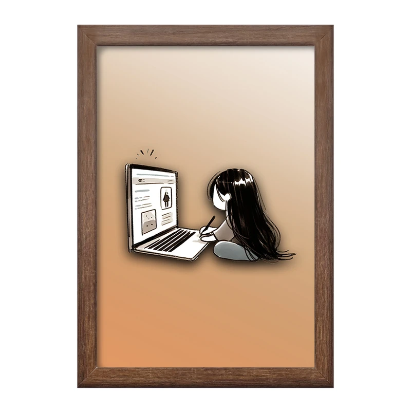 تابلو خندالو طرح دخترانه بامزه کد F3319