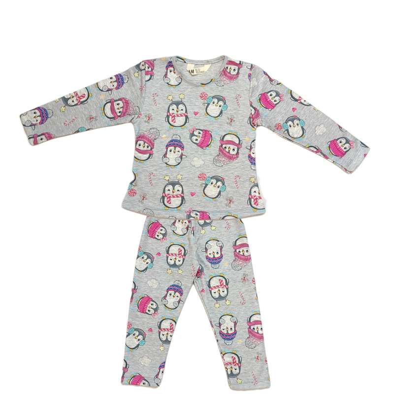 ست تی شرت و شلوار دخترانه اچ اند ام مدل 2219